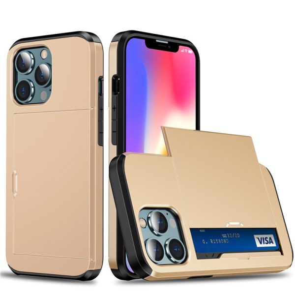 Suitable for iPhone 17 ProMax phone case Apple 16 slide push card insert 14 15 anti drop protective cover - Image 9