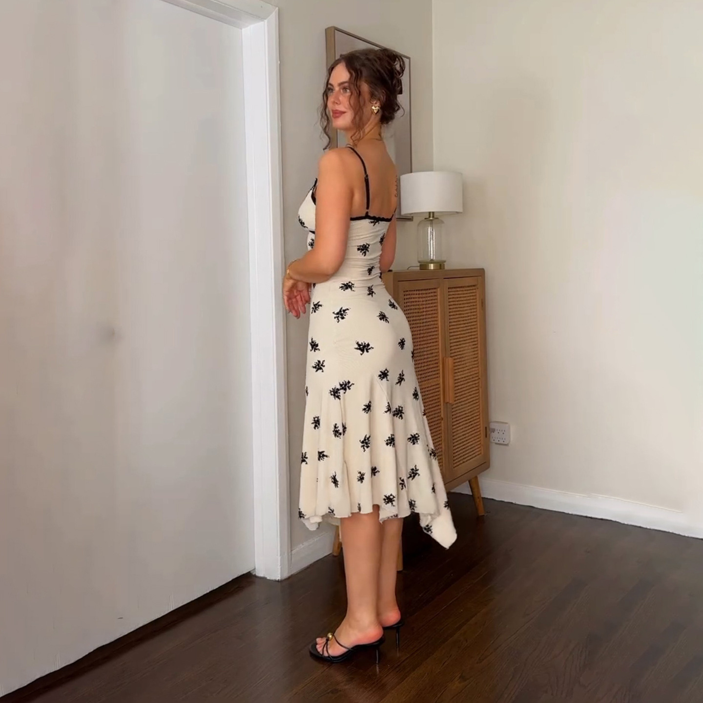 Lace Irregular Dress Slimming Strapless Dress - Image 5